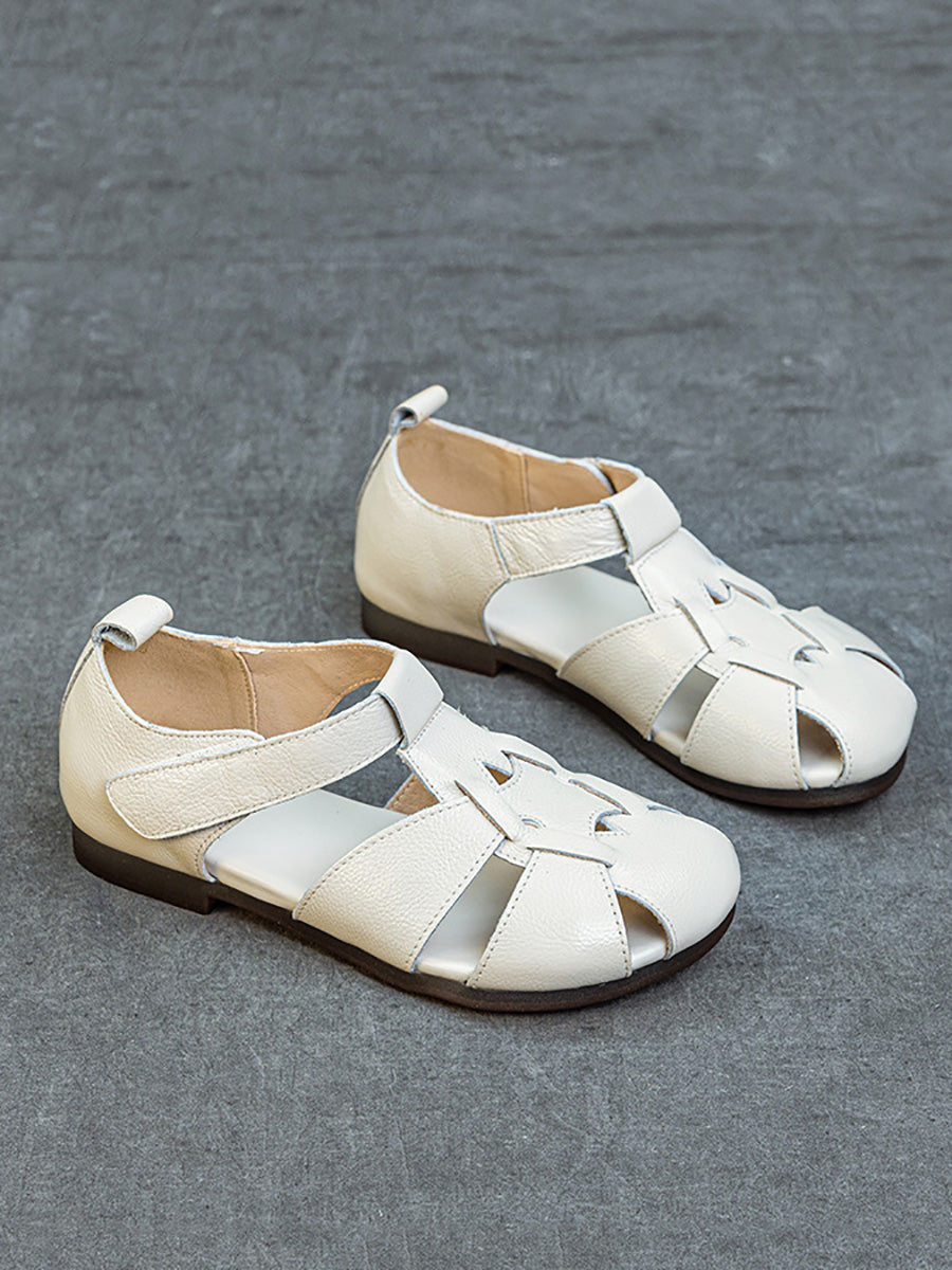 Leather Soft Spliced Sandals