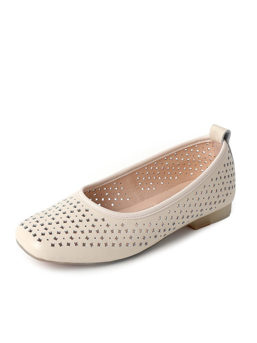Heel Out Low Casual Shoes Hollow