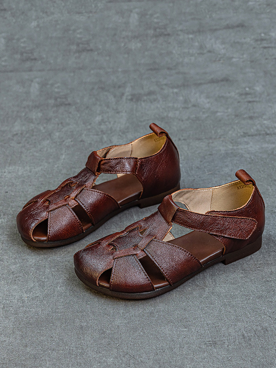 Leather Soft Spliced Sandals