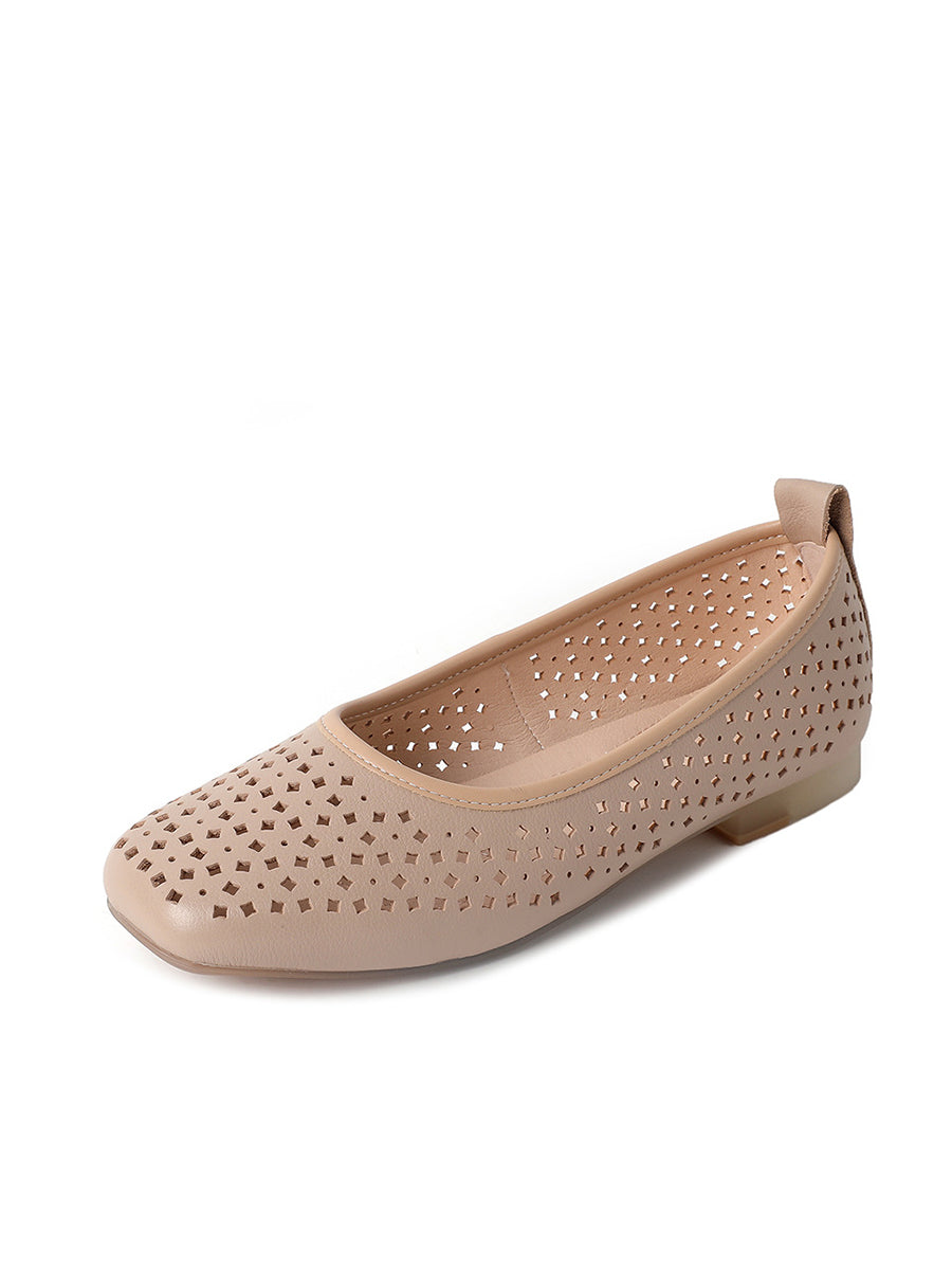 Heel Out Low Casual Shoes Hollow
