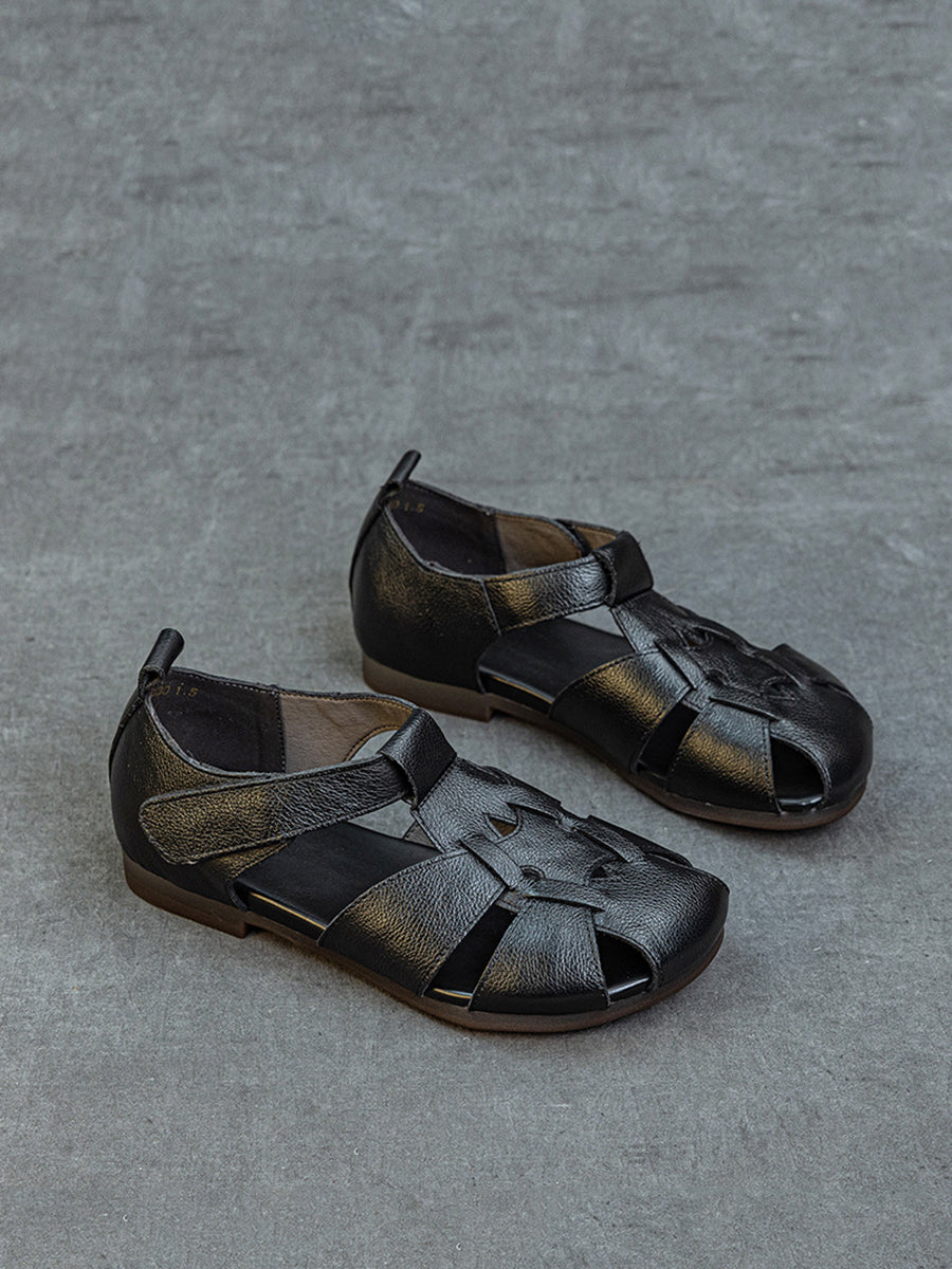 Leather Soft Spliced Sandals