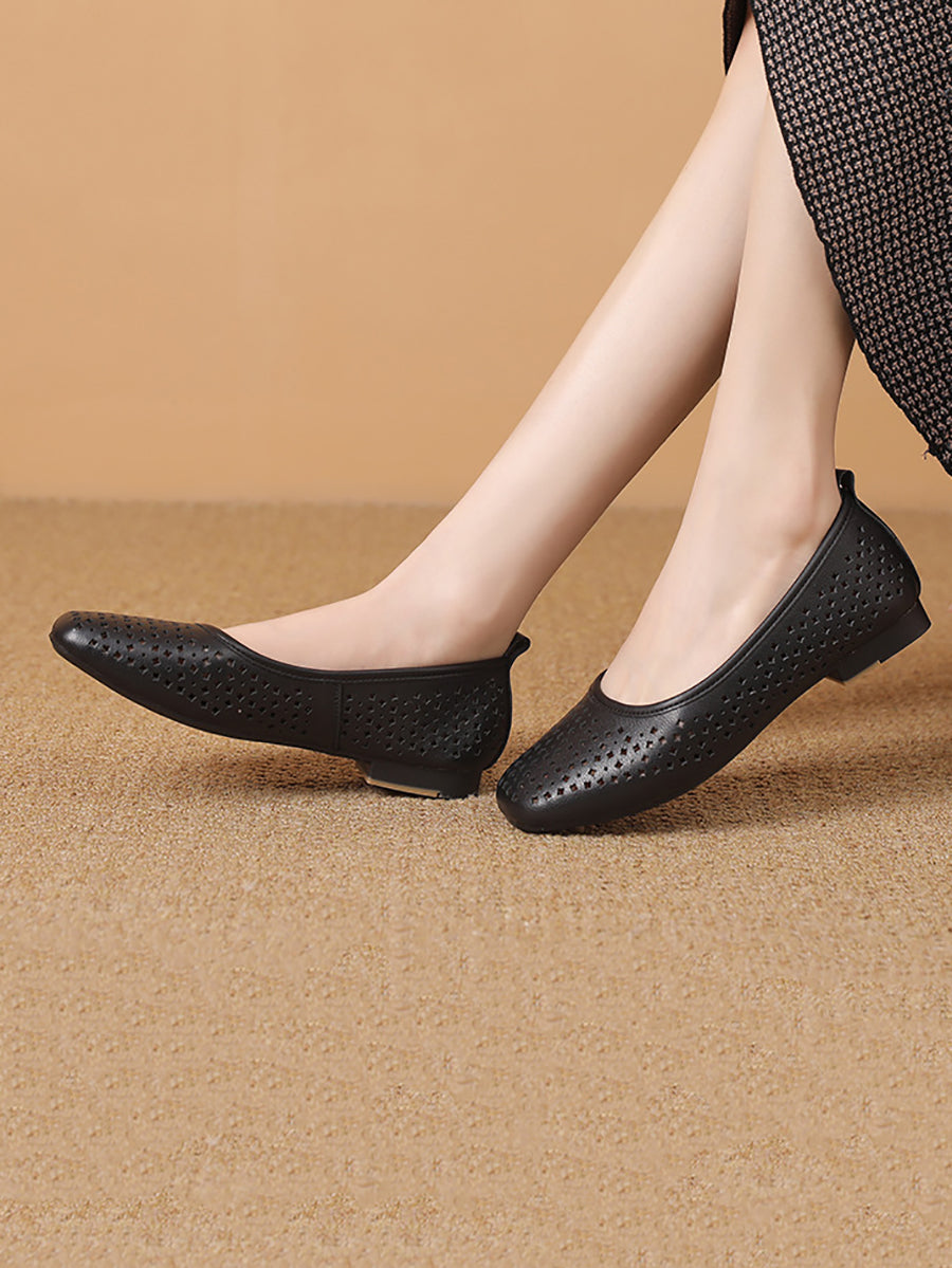 Heel Out Low Casual Shoes Hollow