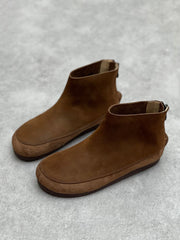 Round Toe Casual Short Boots