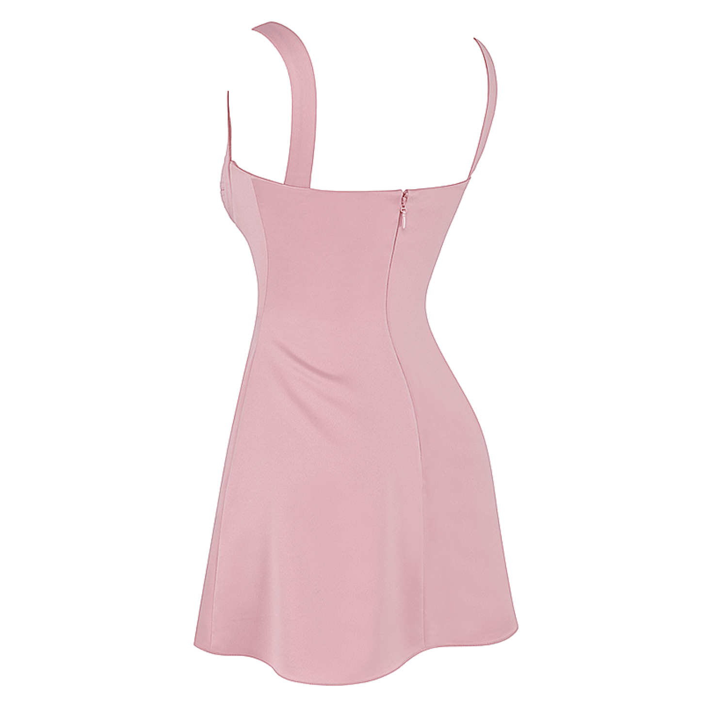 Balancierendes Satin-Minikleid