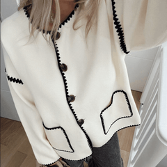 Forever Things – Jacke mit Kontrastknöpfen