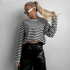 Formal Choice Striped Long Sleeve Top