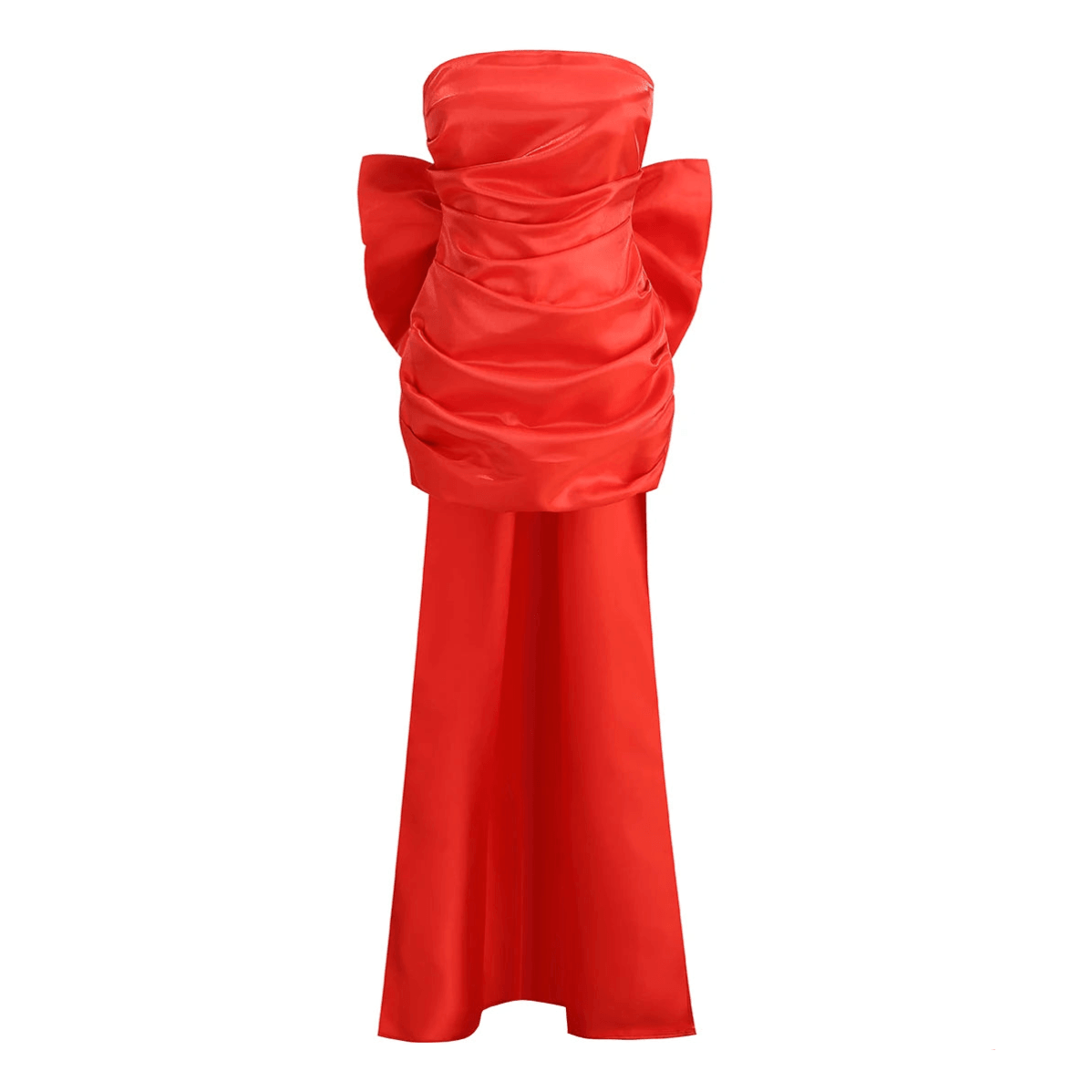 Beauty Of You – Übergroßes Satin-Minikleid mit Schleife