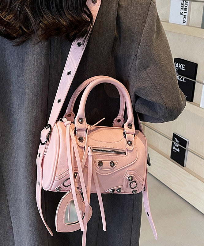 Beige Bag Tote Original Leather Design Faux Crossbody