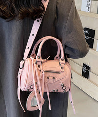 Beige Bag Tote Original Leather Design Faux Crossbody