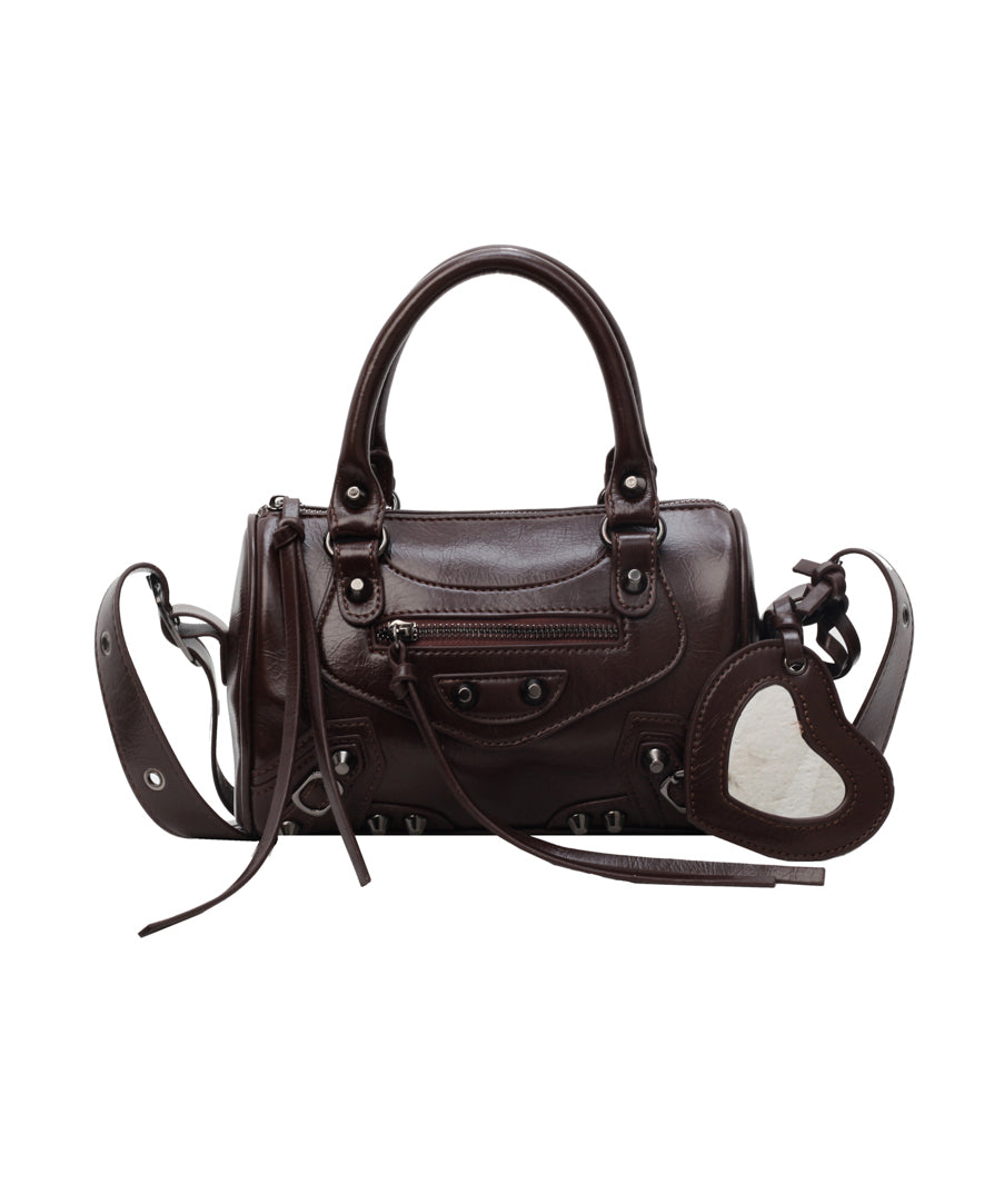 Beige Bag Tote Original Leather Design Faux Crossbody