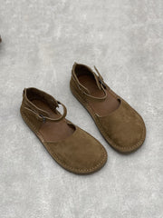 Leather Flat Genuine Sandals