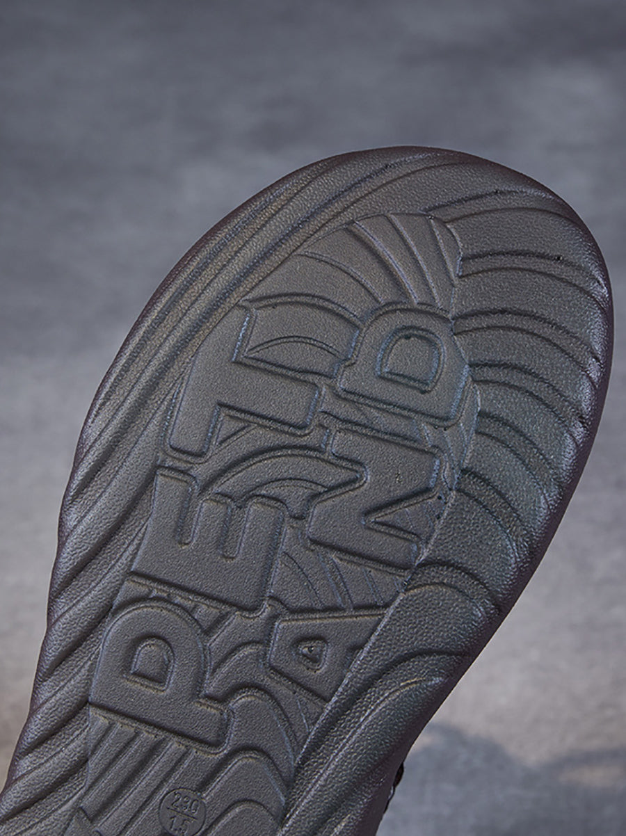 Vintage Genuine Leather Platform Martin Boots