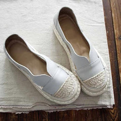 Vintage Flat Heel Leather Flats