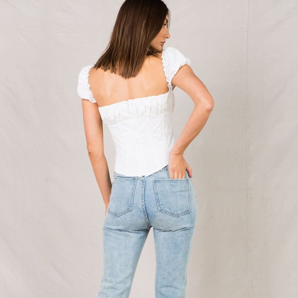 Spark Attraction Off The Shoulder Corset Top