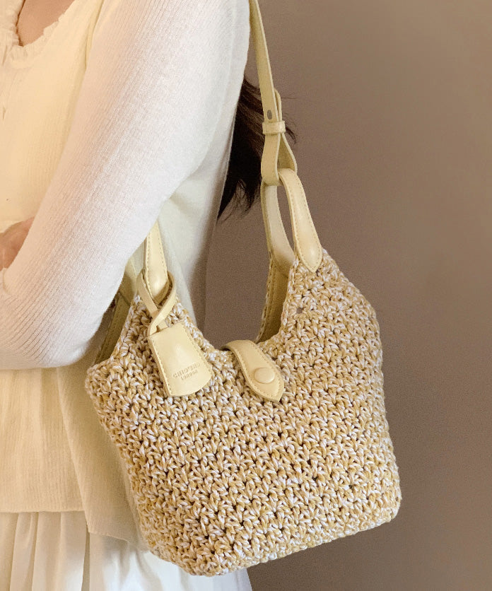 Straw Shoulder Bag Bohemian Woven Versatile