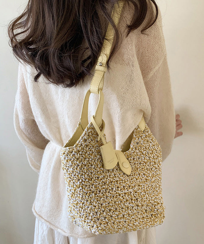 Straw Shoulder Bag Bohemian Woven Versatile