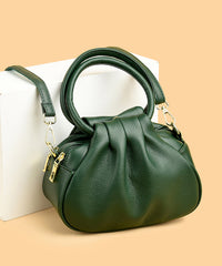 Boutique Leather Tote Calf Handbag Mulberry Wrinkled