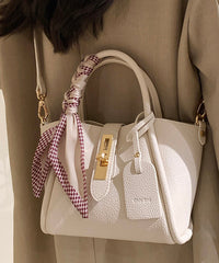 Leather Durable Faux Fashion Bag Beige CrossBody