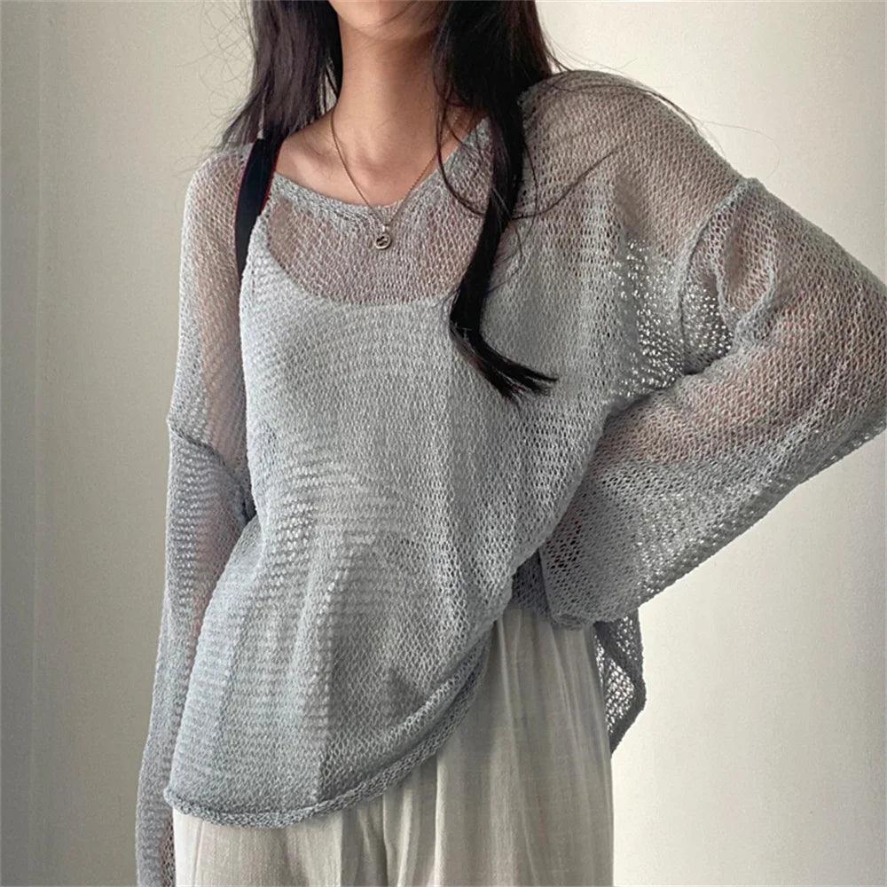 Fun Loving Loose Fit Knitted Top