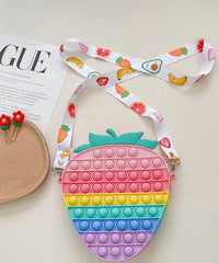 Cute Fashion Rainbow Kids Messenger Bag