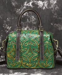 Embossed Vintage Silver Crossbody Bag Handmade