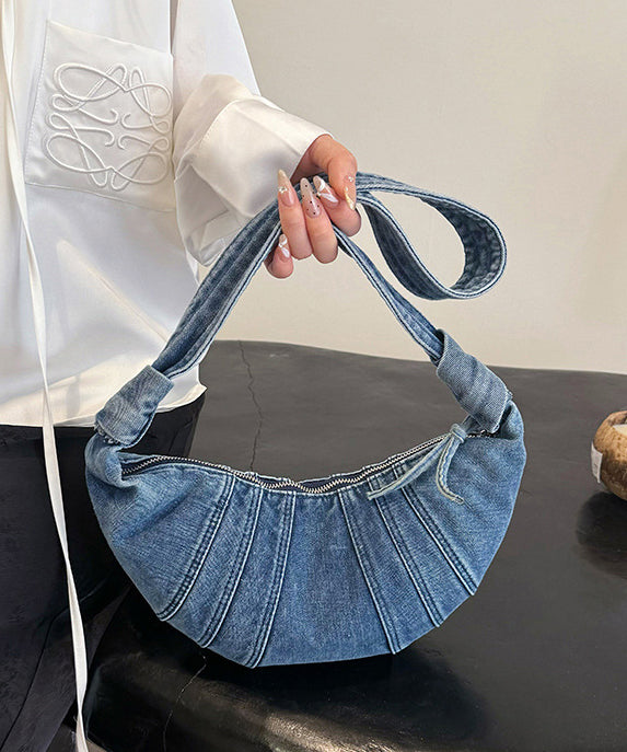 Japanese Blue Bag Versatile Light Denim Hobo New