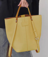 Bucket Capacity Minimalist Large Bag Beige