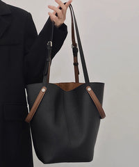 Bucket Capacity Minimalist Large Bag Beige