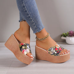 Printed Platform Sandal