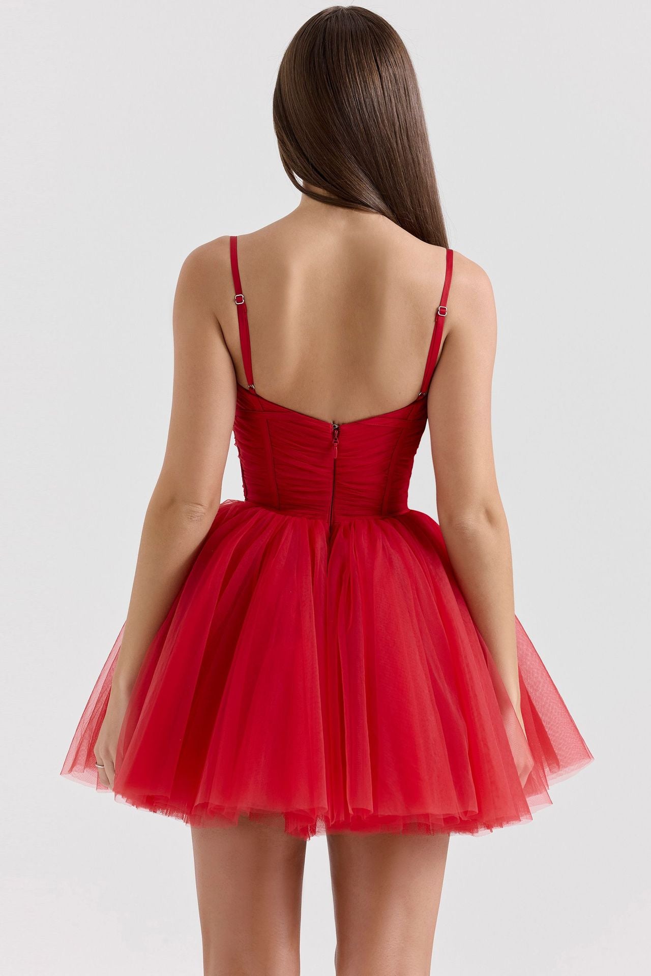 Mesh stitching suspender princess tutu dress