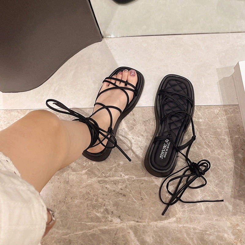 Buckle Platform Sandals