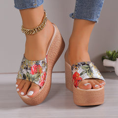Printed Platform Sandal