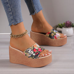 Printed Platform Sandal