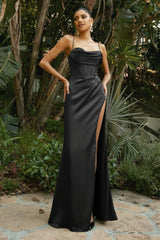 Sleeveless Long Halter Dress