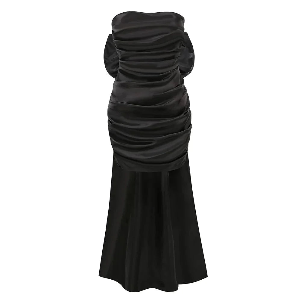 Beauty Of You – Übergroßes Satin-Minikleid mit Schleife