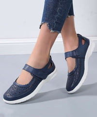 Comfortable Cowhide Leather Sandals Hollow Out