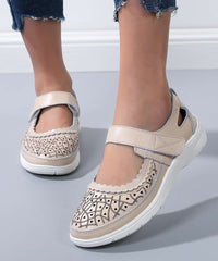 Comfortable Cowhide Leather Sandals Hollow Out