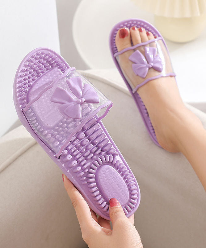 Pink Comfy Slippers Shoes Peep Toe