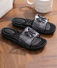 Pink Comfy Slippers Shoes Peep Toe