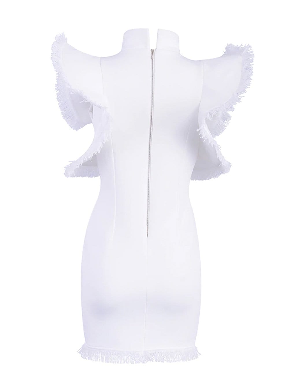 Vestido mini ajustado WHITEHAVEN en blanco