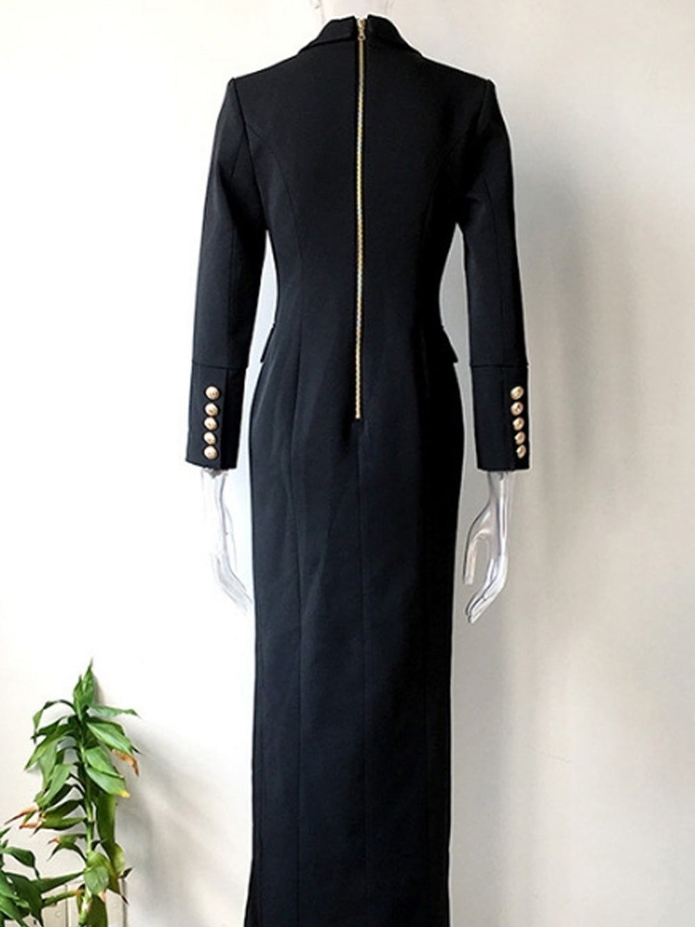 SECRETARY IN LOVE Blazer Maxi Dress