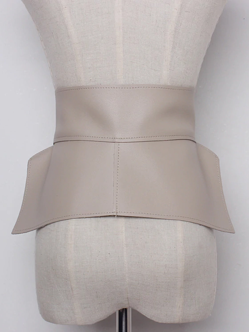 Faux Leather Bow Belt