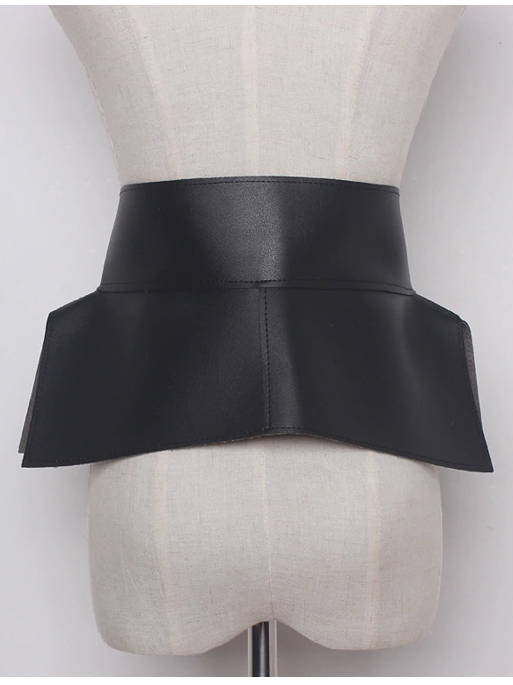 Faux Leather Bow Belt