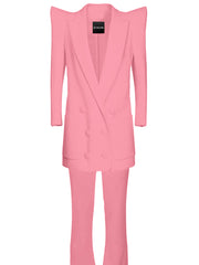 CHEMISTRY Blazer Dress & Pants Set in Pink