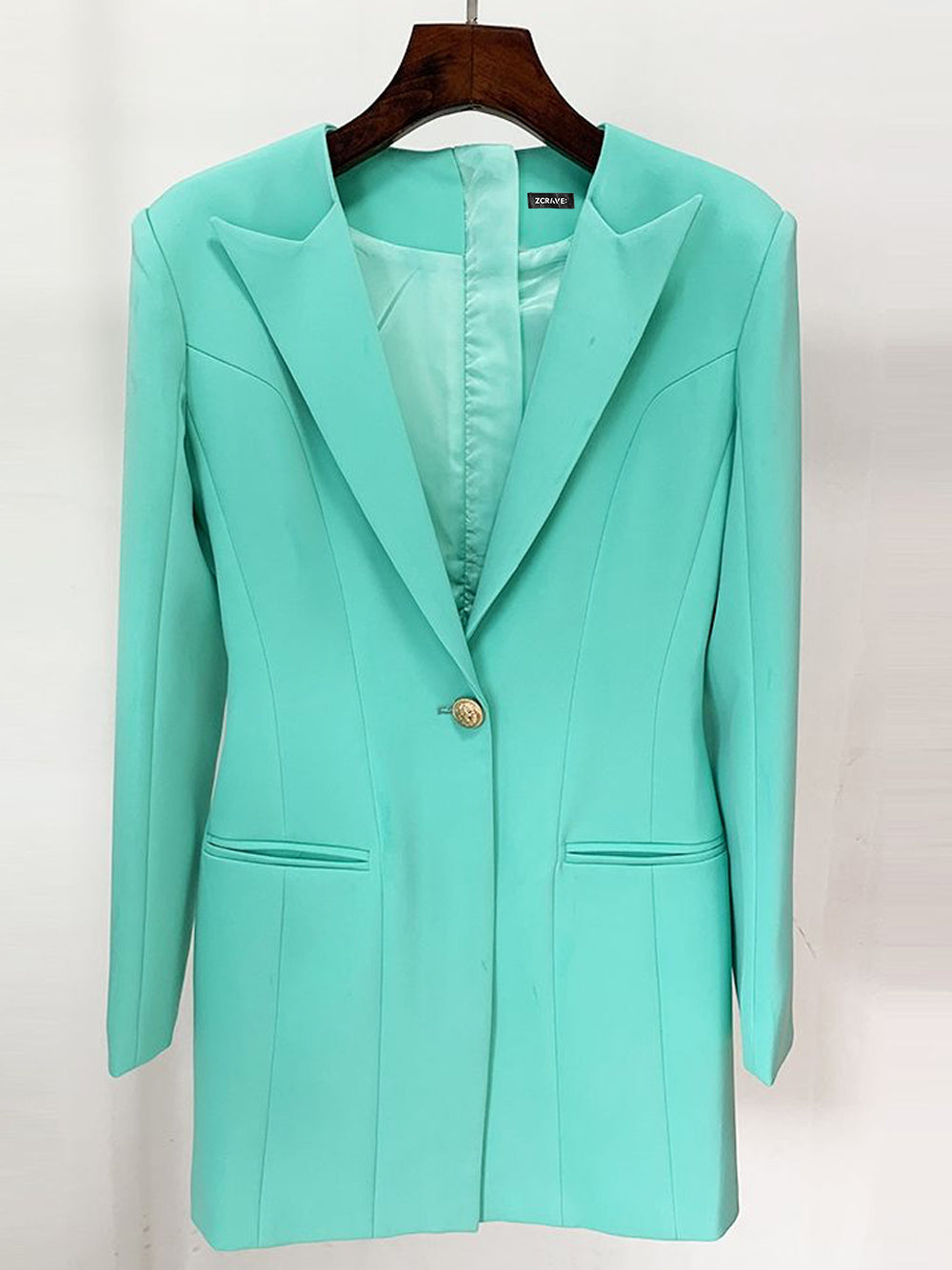 KAJENE Blazer Dress in Turquoise