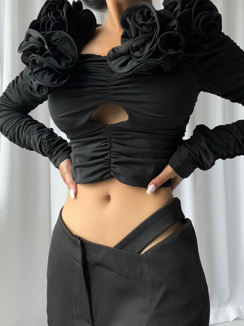 CORDOVA Crop Top in Black