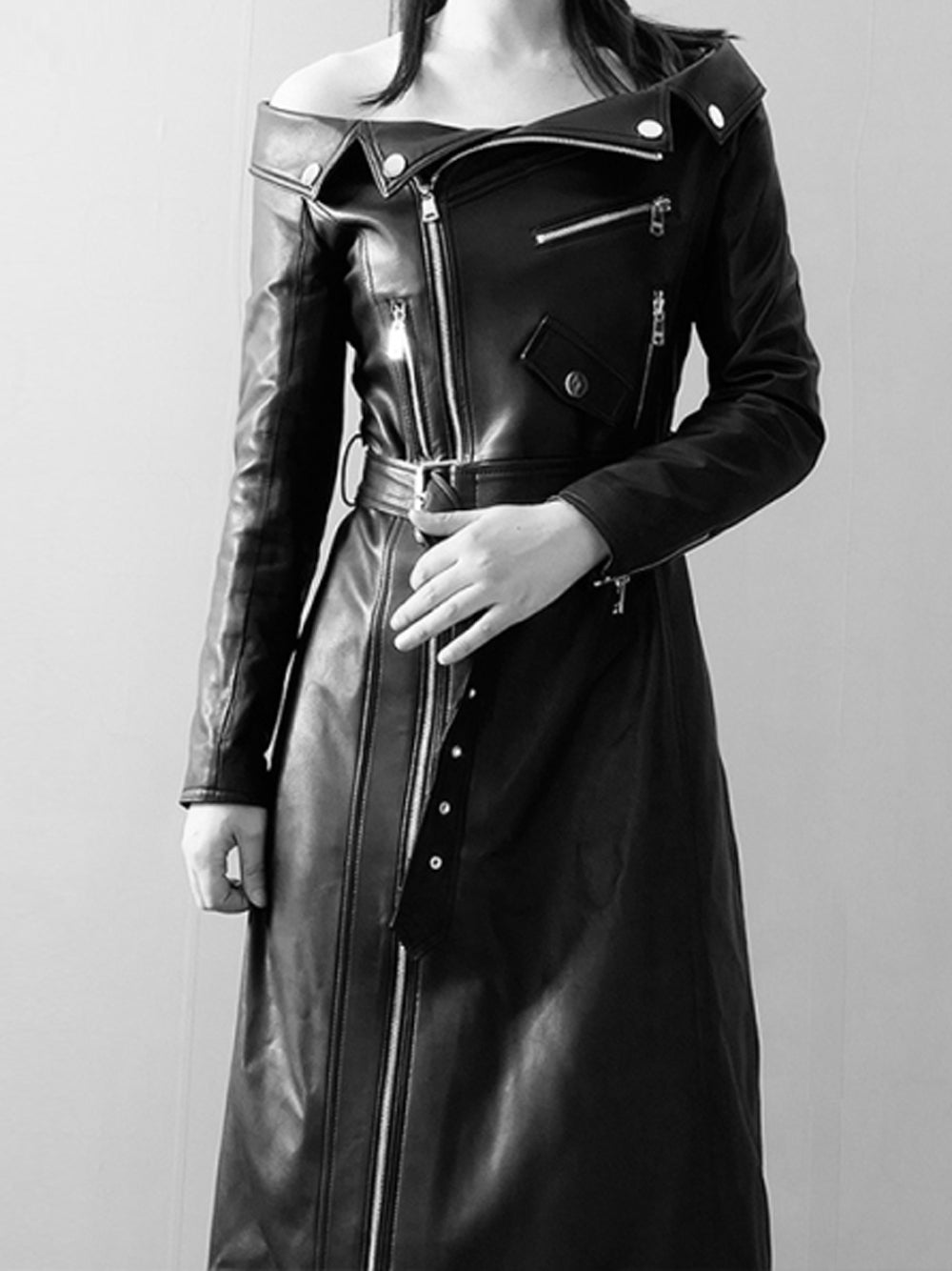 SHANE Leather Maxi Dress