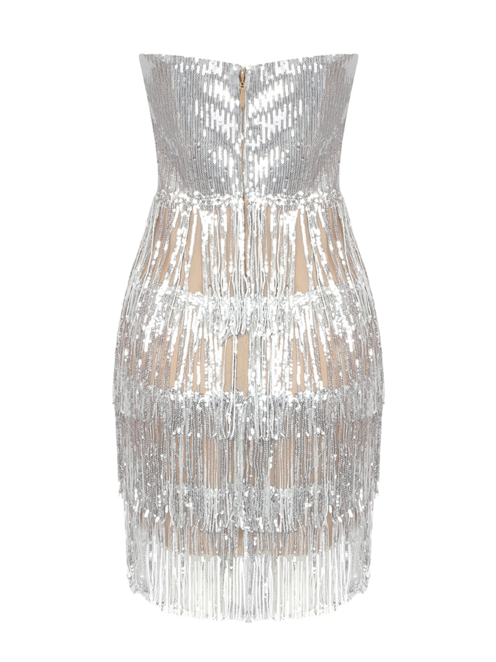 ANGE Fringes Mini Dress