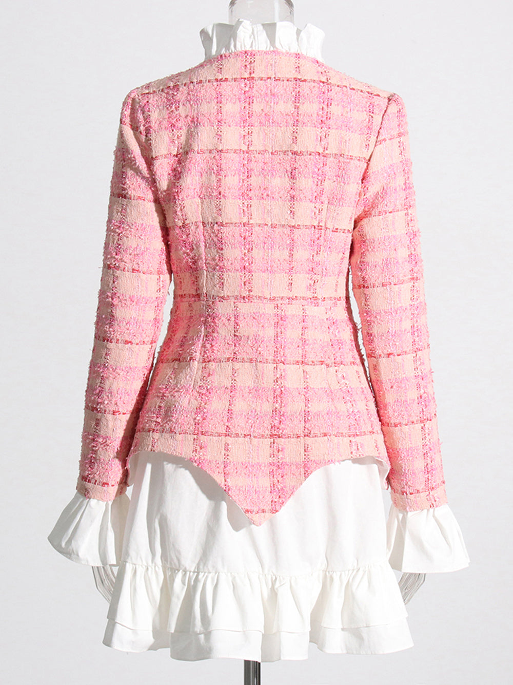 SANE Tweed Dress & Skirt Set in Pink