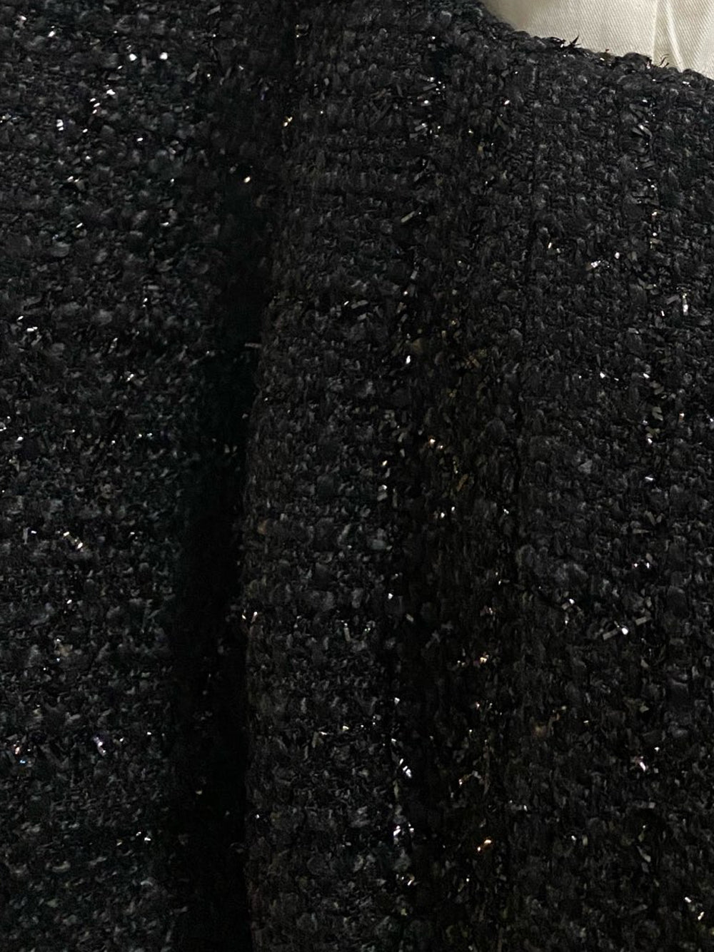 SANE Tweed-Kleid- und Rock-Set in Schwarz